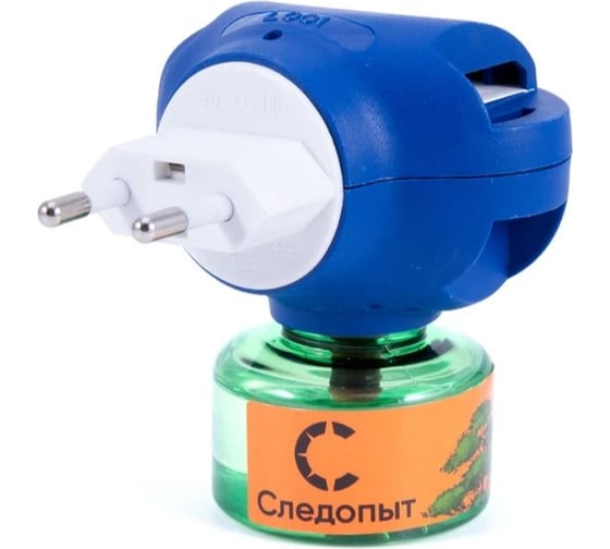 Изображение товара Репеллент от комаров Следопыт комплект фумигатор+флакон с жидкостью, 60 ночей, без запаха PF-IR-01