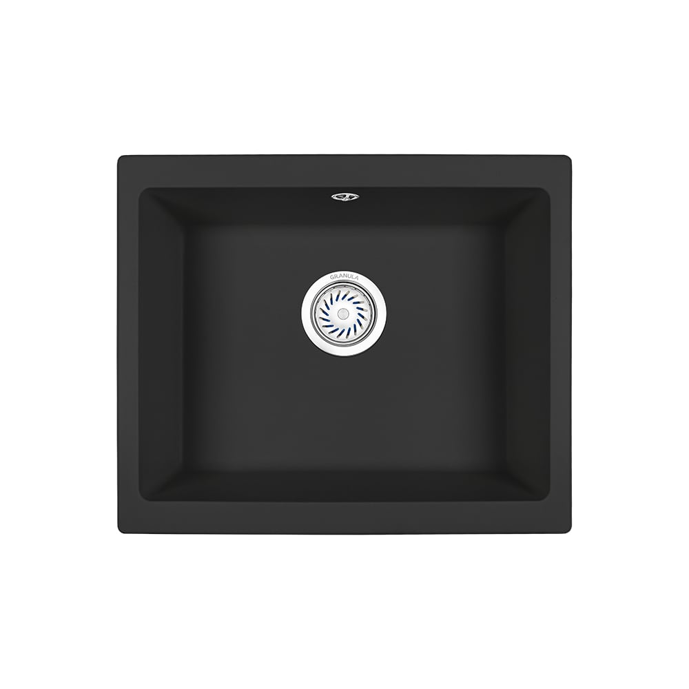 Изображение товара Кухонная мойка GRANULA GR-5551 турмалин кварц квадратная универсальная
