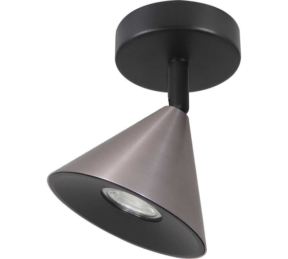 Изображение товара Накладной светильник Wolta BELLO, корпус под лампу GU10, макс.мощность до 50Вт, 115х150 мм, керамический патрон, Черный/хром WSL-GU10/S08CH