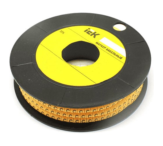 Изображение товара Маркировочное кольцо IEK 2-4мм, C, МК, 500шт/ролл UMK20-C