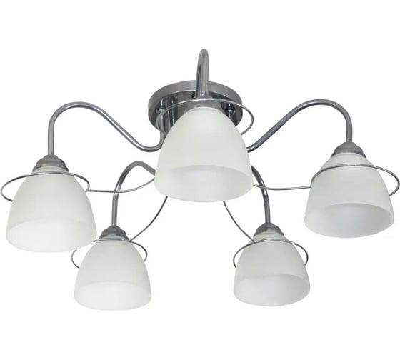 Изображение товара Люстра потолочная ЭЛЕТЕХ Атлас 151 хром (Плафон 0898) НСБ 01-5x60-137 Е27 1005404979