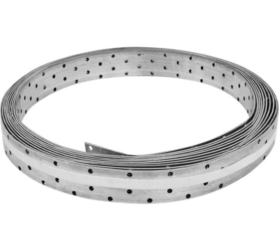 Изображение товара Лента монтажная перфорированная оцинкованная КРЕПКО-НАКРЕПКО прямая LM-1,8x40 мм, 10 м 70562