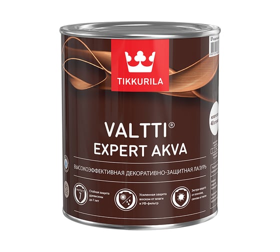 Изображение товара Антисептик для дерева Tikkurila валтти эксперт аква сосна 9 л 48444 700009591