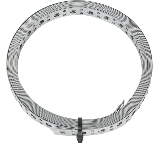 Изображение товара Лента монтажная перфорированная оцинкованная КРЕПКО-НАКРЕПКО прямая 0,75x12 мм, 5 м 70739