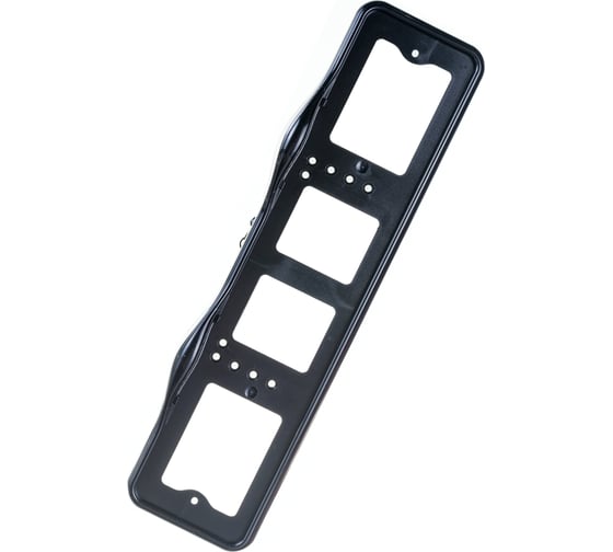 Изображение товара Пластмассовая рамка номерного знака с подсветкой верхней черная DolleX SPL-59