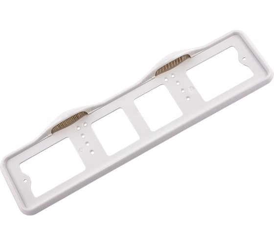 Изображение товара Пластмассовая рамка номерного знака с подсветкой верхней белая DolleX SPL-57