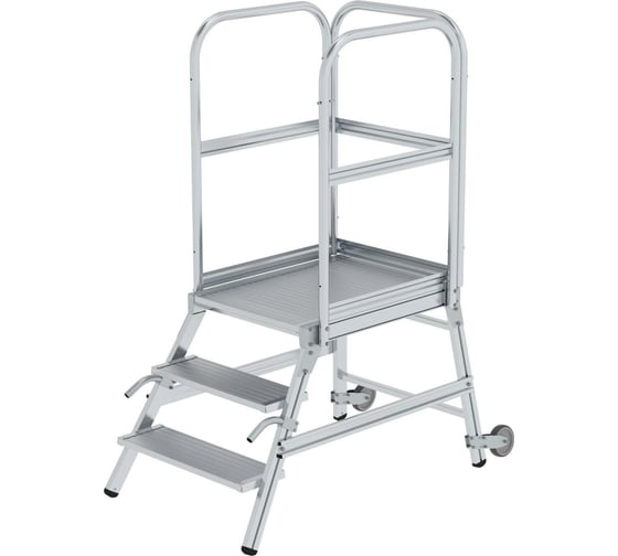 Изображение товара Односторонняя платформа с колесами и ручкой MUNK 3 ступени из алюминия 056103
