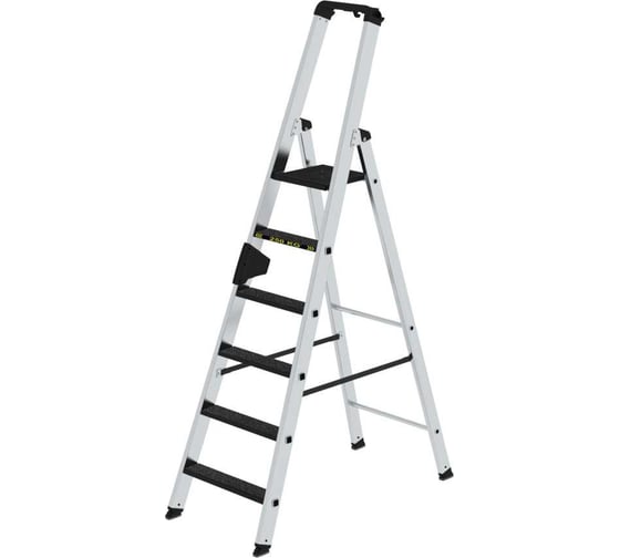 Изображение товара Стремянка MUNK 6 ступеней с покрытием Clip-Step R13 с рукояткой Ergo-pad нагрузка до 250 кг 042706