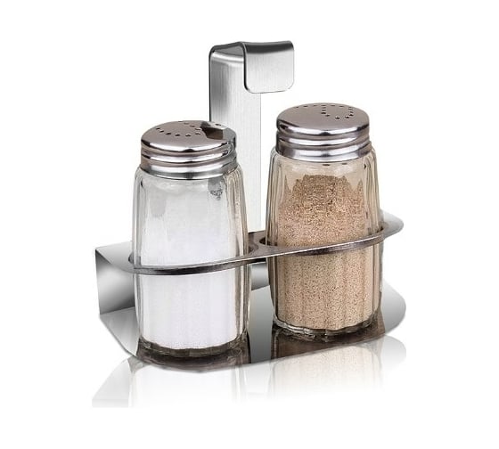 Изображение товара Набор для специй Lara 3 предмета: солонка 1х40мл, перечница 1х40мл, подставка LR08-00