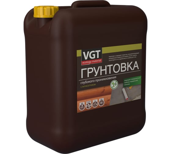 Изображение товара Грунтовка глубокого проникновения VGT ВД АК 0301 с антисептиком 10 кг 11602977