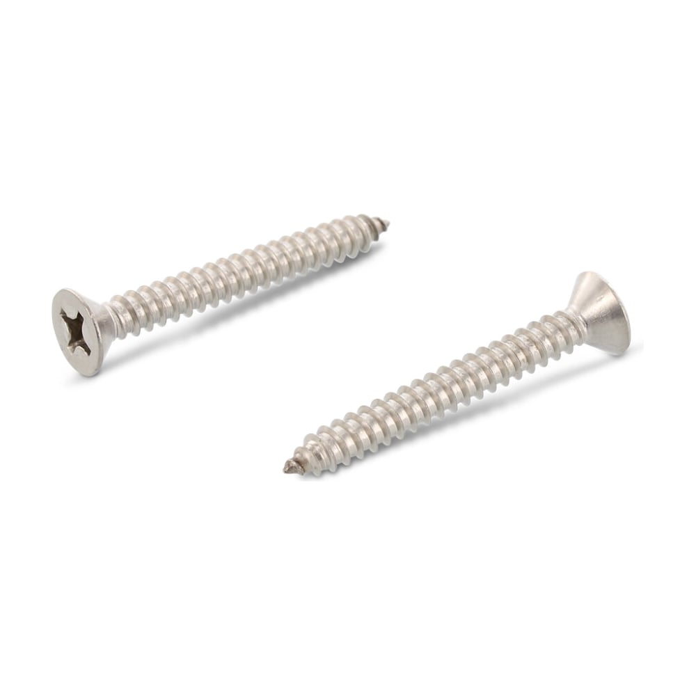 Изображение товара Потайной саморез Metiz-A2, DIN 7982, M3.5x38 мм, нержавеющий, 50 шт.