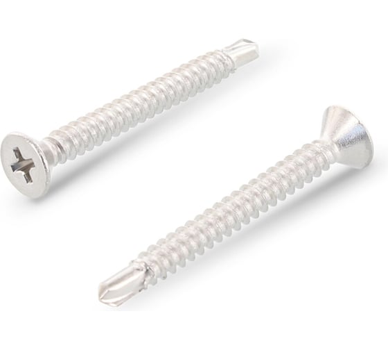 Изображение товара Саморез METIZ-A2 DIN 7504 тип O(P), M3.9x19 мм, нержавеющая сталь A2, потайн. гол., под крест, с буром, 200 шт. 75042O3919 200