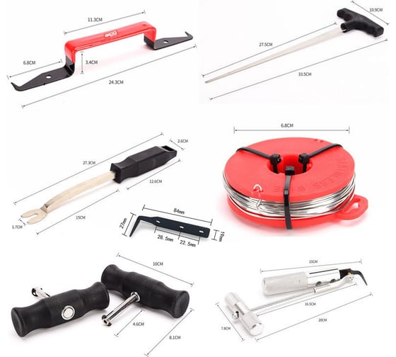 Изображение товара Набор для демонтажа/замены стёкол SOLID 7 предметов 734.707.77