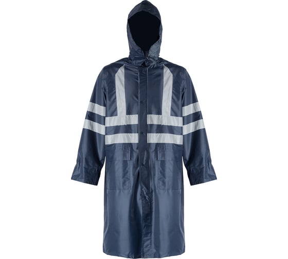Изображение товара Влагозащитный плащ 2Hands повышенной видимости арт. РP1HV, цвет синий, р-р XL Плащ PР1HV синий - XL