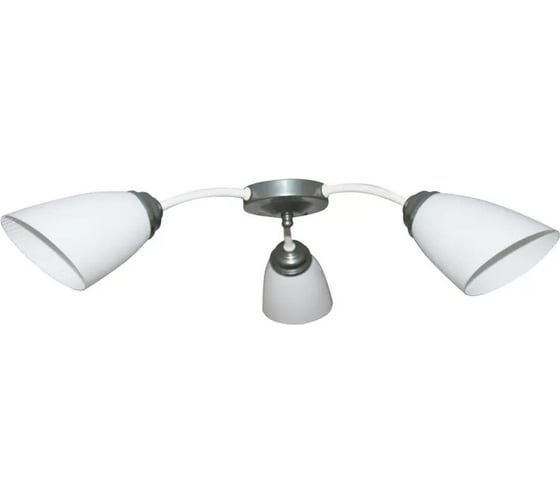 Изображение товара Люстра потолочная ЭЛЕТЕХ Китти 131 белый хром (плафон П0475) НПБ 01-3x60-194 Е27 1005405000