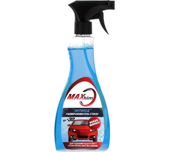 Изображение товара Размораживатель стекол MAXHIM АНТИЛЕД 500 мл, до -30, триггер-спрей MH5022