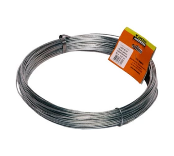 Изображение товара Проволока увязочная оцинкованная КРЕПКО-НАКРЕПКО d1,0, 50 м/п 46924