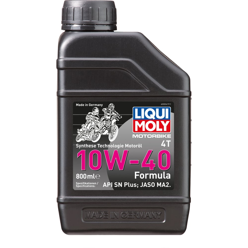 Изображение товара Минеральное моторное масло 1 л 10W-40 для мотоциклов LIQUI MOLY Optimal 4T SL MA2