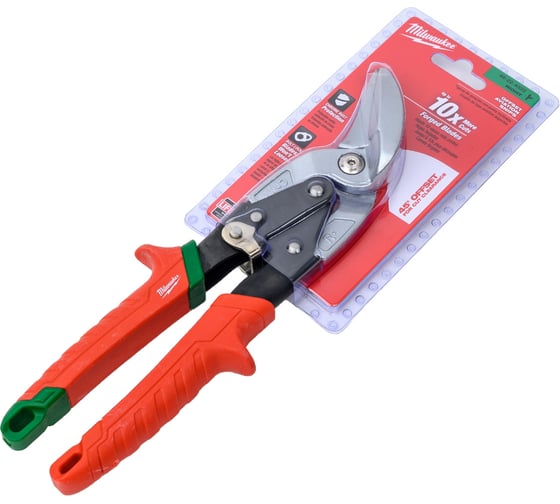 Изображение товара Ножницы по металлу Milwaukee NEW  Ножницы 45градусов, правый рез 48224522