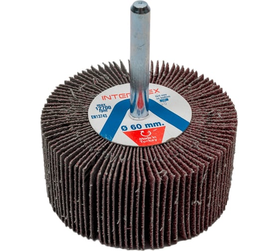 Изображение товара Шлифовальная лепестковая головка AC621X 60x30x6 мм, Р60 Interflex 2044601910