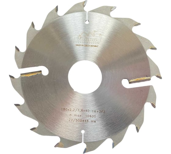 Изображение товара Диск пильный по дереву НМ 180x2.2/1.6x40 мм, 16+2 94FZ Pilana CT00600006