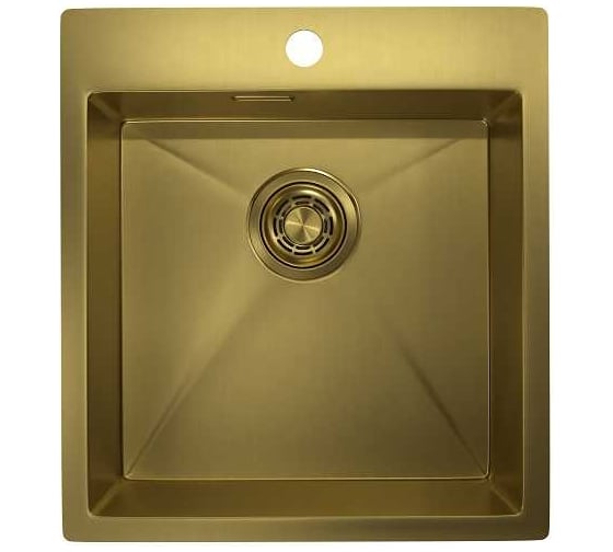 Изображение товара Кухонная мойка стальная GRANULA GR-4600 золото сатин
