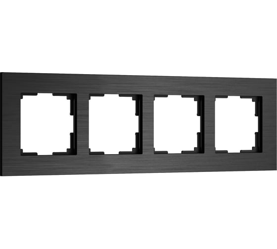 Изображение товара Рамка на 4 поста AluMax (черный алюминий) WERKEL a066332