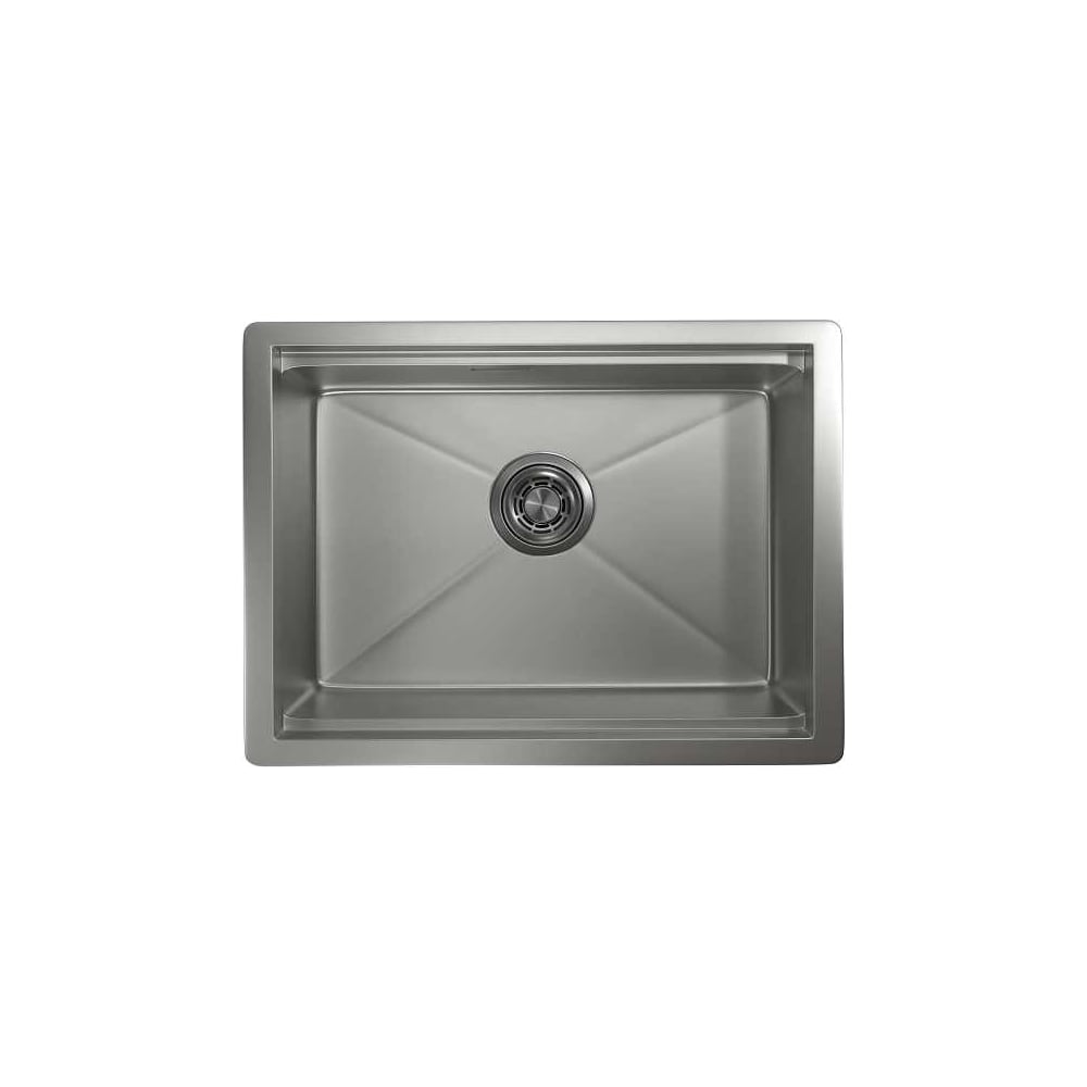 Изображение товара Кухонная мойка из нержавеющей стали GRANULA KS-6045U, прямоугольная, матовая
