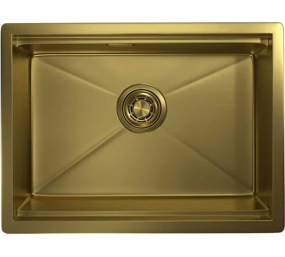 Изображение товара Кухонная мойка стальная GRANULA KS-6045U золото сатин