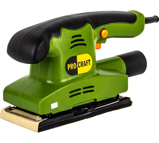Изображение товара Плоскошлифовальная сетевая машина PROCRAFT industrial виброшлифмашина, 187x90мм, 10000об/мин, 450Вт PV450
