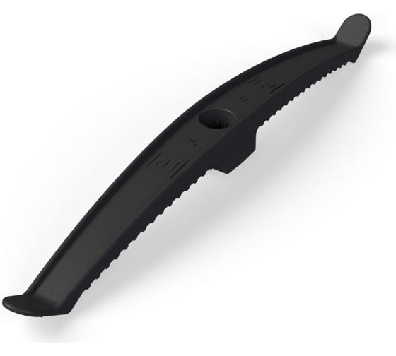 Изображение товара Держатель кабеля двусторонний Промрукав для прямого монтажа в гофроящике черный 100шт. PR13.0488