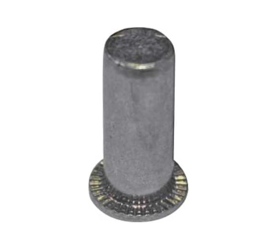 Изображение товара Заклепка-гайка ЦКИ М4 плоский, рифленная, закрытая A2 REX под пакет E: 0.5-3.0 мм, 50 шт. 50840