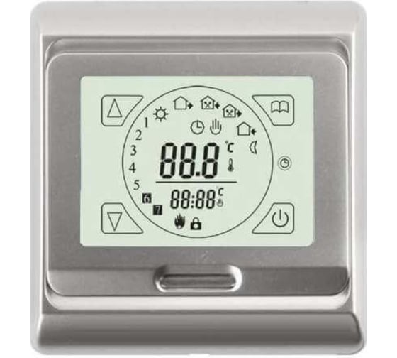 Изображение товара Терморегулятор Е91 RTC серебро 1094