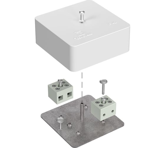 Изображение товара Коробка огнестойкая Промрукав для кабель-канала 40-0450-FR6.0-4 Е15-Е60 (латунь) 75x75x30 1шт. 40-0450-FR6.0-4-Е60