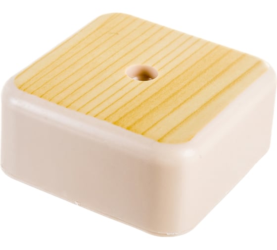 Изображение товара Распаечная коробка IEK открытой проводки, 50x50x20, IP20, сосна, КМ41206-04, ИЭК UKO10-050-050-020-K34