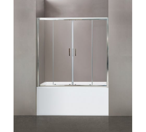 Изображение товара Душевая шторка на ванну BelBagno UNO-VF-2-170/145-C-Cr