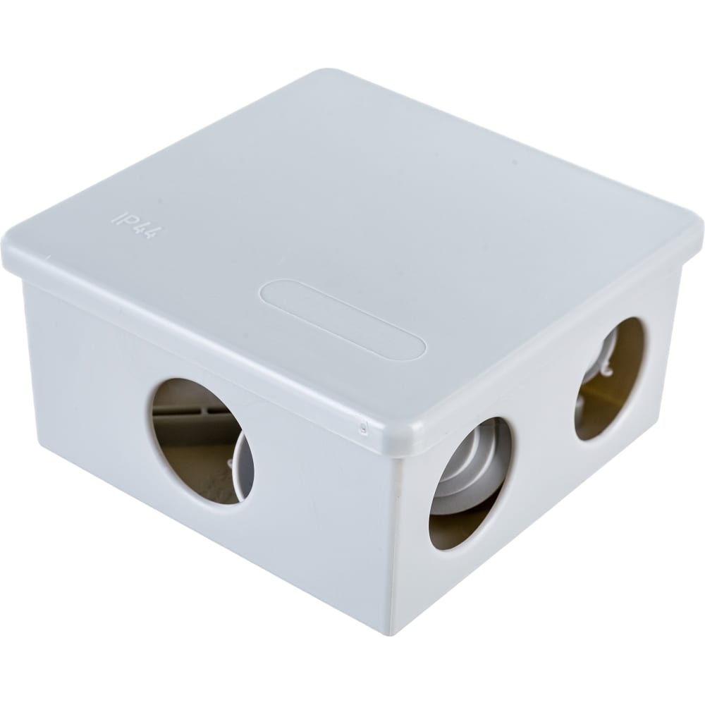 Распределительная коробка IEK распределительная коробка открытая lexman 85х85х40 мм 6 вводов ip55 серый