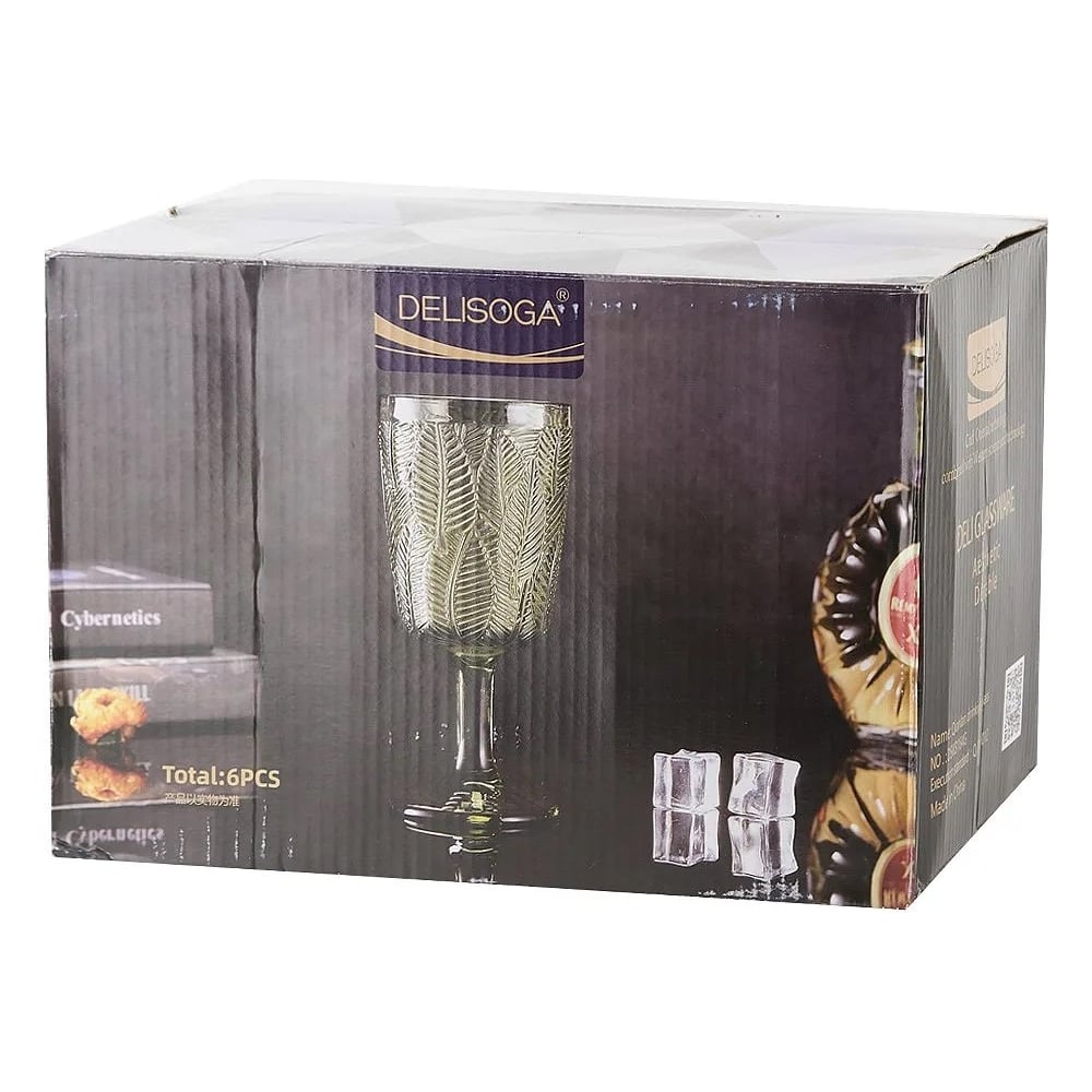 Изображение товара Набор бокалов для вина Nouvelle Floristry Green 330 мл 6 шт