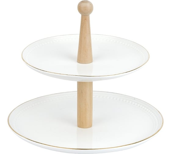 Изображение товара Блюдо-этажерка Nouvelle фруктовница Prime 2 яруса, 23 см 0380052