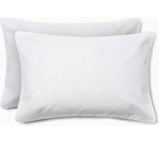 Изображение товара Комплект наволочек Этель цвет молочный, 50x70 см - 2 шт., поплин 10303375