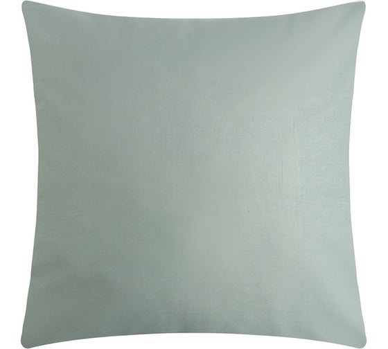 Изображение товара Наволочка Этель 70x70 см, цвет серо-зеленый, 100% хлопок, бязь 125 г/м2 9046089