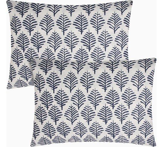 Изображение товара Комплект наволочек Этель Blue ornament, 50x70 см - 2 шт., бязь 9947002