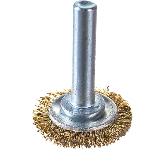 Изображение товара Щетка плоская со шпилькой 30 мм для дрели КЕДР 146-0030 208021