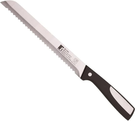 Изображение товара Нож для хлеба Bergner 20 см, нержавеющая сталь, пластик, Resa BG-4063