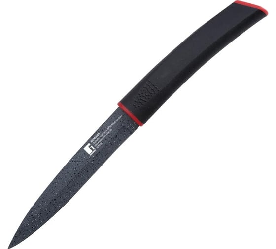 Изображение товара Нож универсальный Bergner 12,5 см, нержавеющая сталь с мраморным покрытием, пластик, Keops Marble BG-8832-MBB