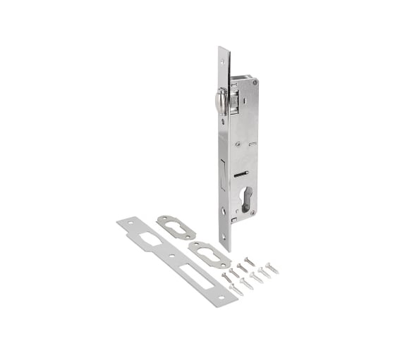 Изображение товара Врезной замок Marlok узкопрофильный, 155-25 мм, ролик, CP хром 007557