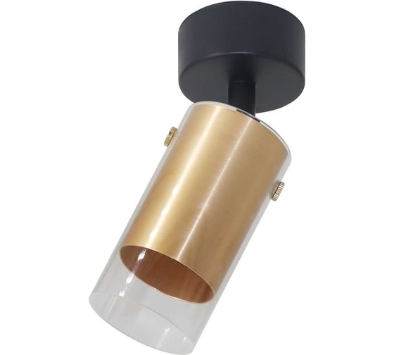 Изображение товара Накладной светильник Wolta ORO, корпус под лампу GU10. максимальная мощность 50Вт, 60х175 мм, керамический корпус, Золото WSL-GU10/S07G