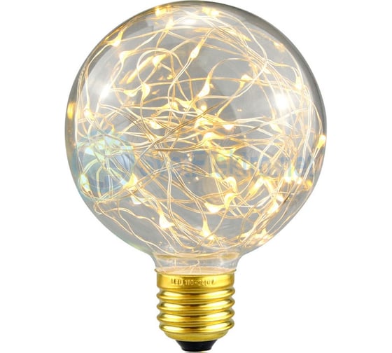 Изображение товара Светодиодная лампа General Lighting Systems FIL G95SW-1W-E27-2700K 649922