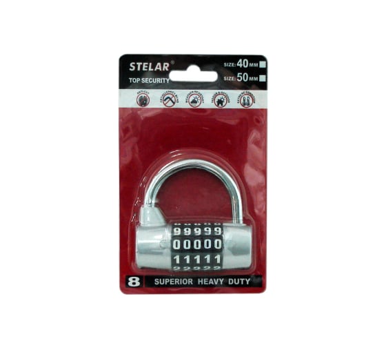 Изображение товара Навесной кодовый замок Marlok 50 мм, 5 цифр 018941