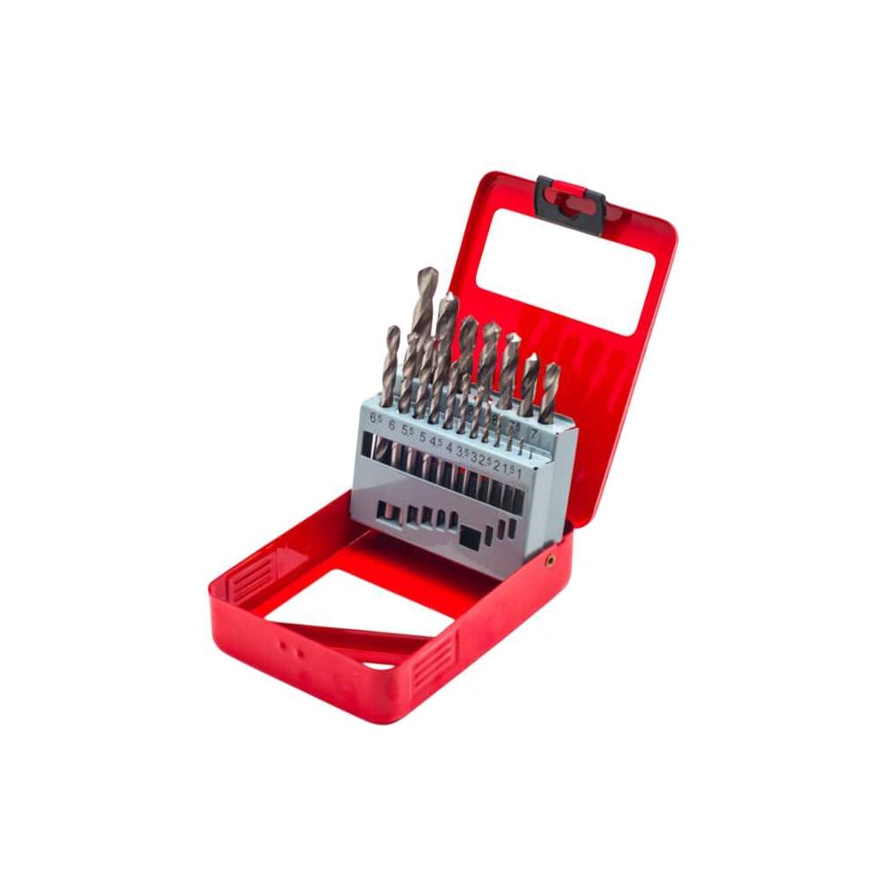 Изображение товара Набор сверл по металлу 19 шт 1-10 мм СЕРВИС КЛЮЧ 72388 профессиональный комплект